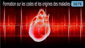 coeur en filigrane avec texte : formation sur les maladies de cœur