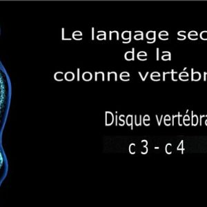 Code et symbole du disque inter-cervical C3 / C4